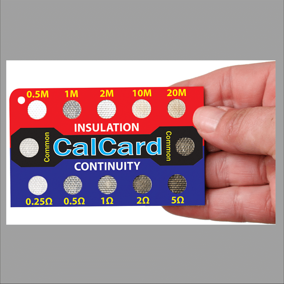 TestCal CalCard in hand